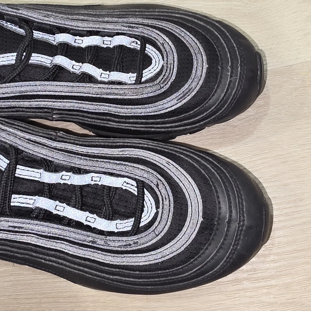 Nike Air Max 97 All Black‎ Sneakers Size 7Y Shoes